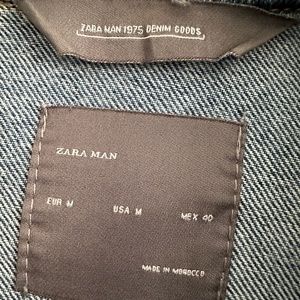 Zara Men rose denim jacket